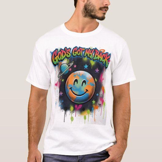 神は私の味方 Tシャツ (正面)