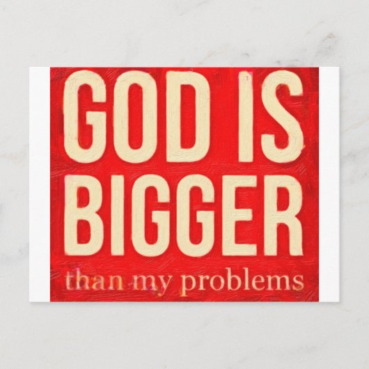 神は私の問題より大きい2 ポストカード (正面)