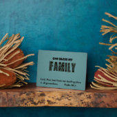 神は私の家族を祝福 – Psalm 90:1 フォトプラーク (側面)