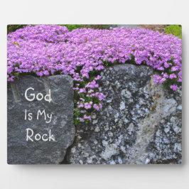 神は私の岩である フォトプラーク