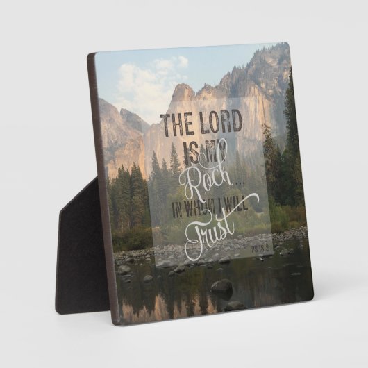 神は私の岩 フォトプラーク (正面)