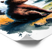 神は私の強さクリスチャン子供部屋キッズウォールアート ポスター (角)