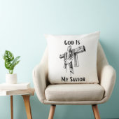 神は私の救い主である聖書のキリスト教をテーマにした クッション (椅子)