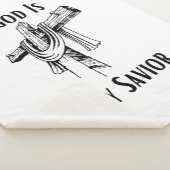 神は私の救い主である聖書のキリスト教をテーマにした シェルパブランケット (3/4)