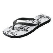 神は私の救い主である聖書のキリスト教をテーマにした ビーチサンダル (アングル)