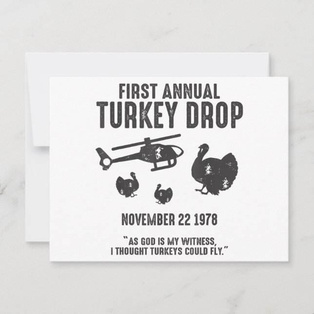 神は私の証人として私はターキー考えが飛ぶことができた (正面)