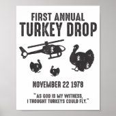 神は私の証人として私はターキー考えが飛ぶことができた ポスター (正面)