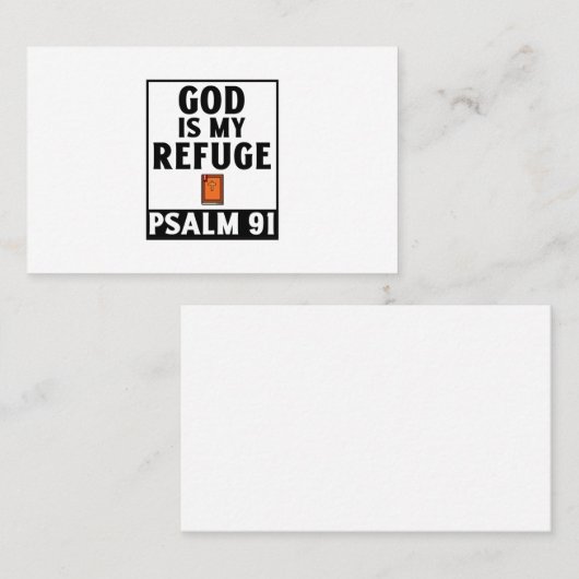 神は私の避難するキリスト教の信仰の聖書だ 名刺 (正面/裏面)