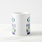 神は私の隠れ場所 精神的な励まし コーヒーマグカップ (中央)