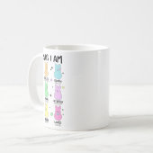 神は私はキリスト教の少年の女の子は幼児の子供Eaだと言う コーヒーマグカップ (正面左)