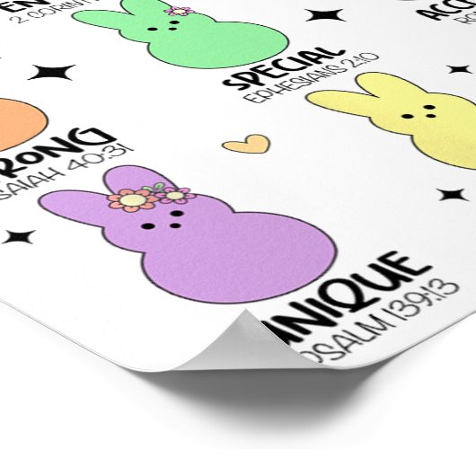 神は私はキリスト教の少年の女の子は幼児の子供Eaだと言う ポスター (角)