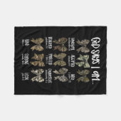 神は私はクリスチャンと言うイエス迷彩柄コケットBow Du フリースブランケット (正面(横))