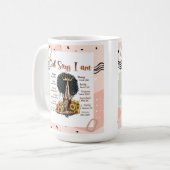 神は私はクリスチャン・メラニン・シスタブラック・ウーマンであると言う コーヒーマグカップ (正面左)