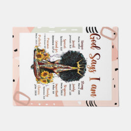 神は私はクリスチャン・メラニン・シスタブラック・ウーマンであると言う ドアマット