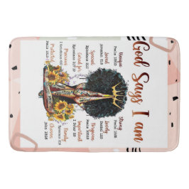 神は私はクリスチャン・メラニン・シスタブラック・ウーマンであると言う バスマット