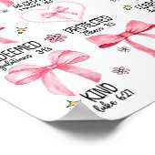 神は私はピンクのコケットのクリスチャンのイエス幸せだと言う ポスター (角)