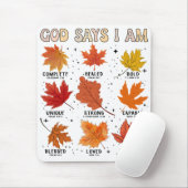 神は私は秋秋の収穫感謝祭おもしろい マウスパッド (マウス)