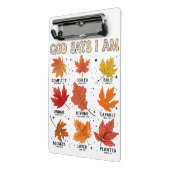 神は私は秋秋の収穫感謝祭おもしろい ミニクリップボード (アングル2)