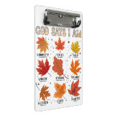 神は私は秋秋の収穫感謝祭おもしろい ミニクリップボード (アングル)