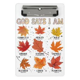 神は私は秋秋の収穫感謝祭おもしろい ミニクリップボード