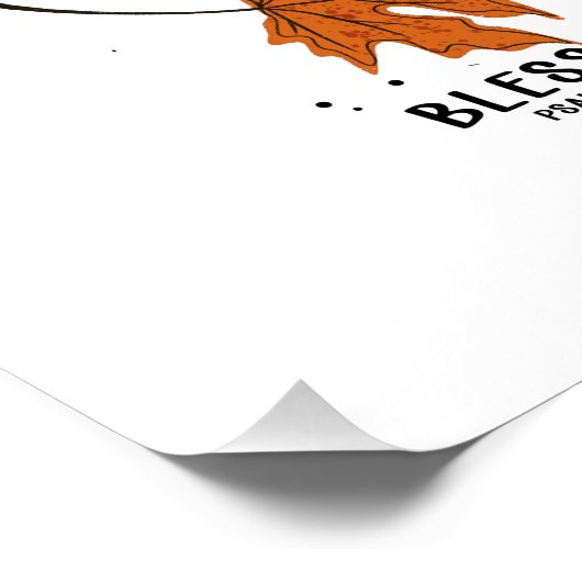 神は私は秋秋の収穫秋の葉ハルと言う ポスター (コーナー)