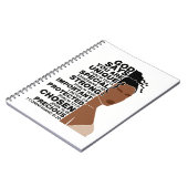 神は私は美しい黒女王メラニン女性であると言う ノートブック (左側)