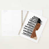 神は私は美しい黒女王メラニン女性であると言う プランナー手帳 (ディスプレー)