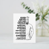 神は私は黒王メラニン男Brh Bro Loveと言う シーズンポストカード (スタンド正面)