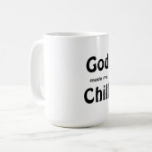 神は私をチルに造られた コーヒーマグカップ (正面左)