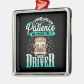 神は私をバスの運転手にした メタルオーナメント (左)