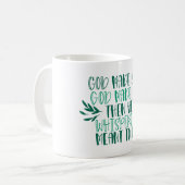 神は私をバレンタインデーおもしろいを神が作った コーヒーマグカップ (正面左)