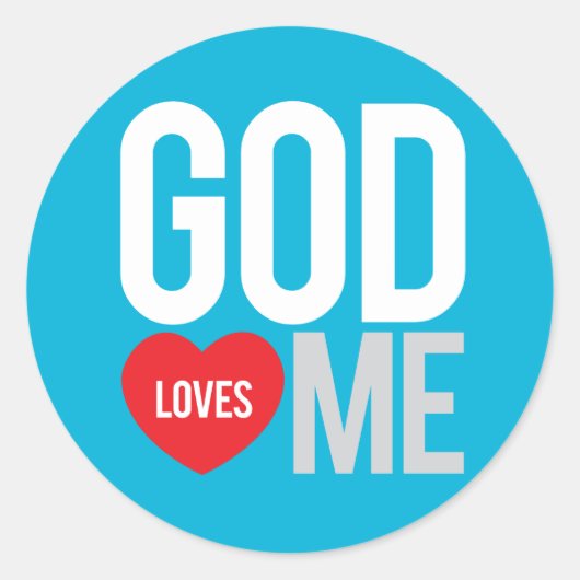 神は私を愛している ラウンドシール (正面)