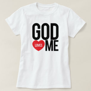 神は私を愛します Tシャツ