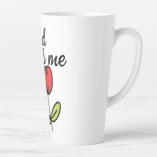 神は私を愛する カフェラテマグ (右)