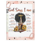 神は私を黒人信者と言う クリップボード (裏面)