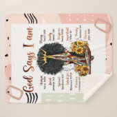 神は私を黒人信者と言う シェルパブランケット (正面(横))