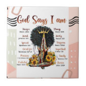 神は私を黒人信者と言う タイル (正面)