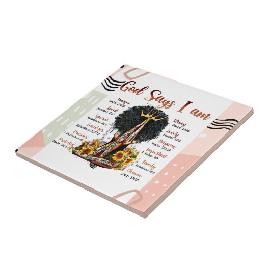 神は私を黒人信者と言う タイル (側面)