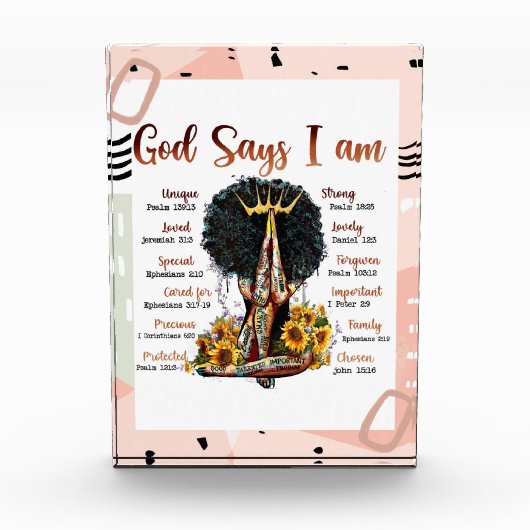 神は私を黒人信者と言う フォトブロック (正面)