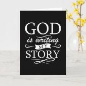 神は私書のお話のキリスト教の信仰 カード (黄色い花)