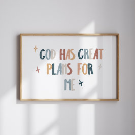 神は私素晴らしにプリント ポスター