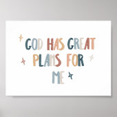 神は私素晴らしにプリント ポスター (正面)