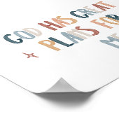 神は私素晴らしにプリント ポスター (角)