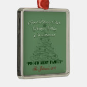 神は私達の軍隊のオーナメントを賛美します メタルオーナメント (右)