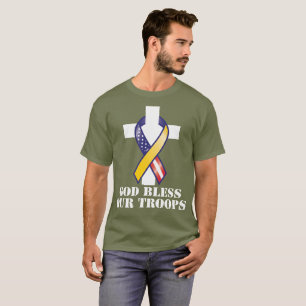 神は私達の軍隊を賛美します Tシャツ