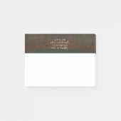 神は私達の非難のキリスト教の聖書の詩ブラウンまたは金ゴールドです ポストイット (正面)