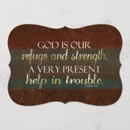 神は私達の非難のキリスト教の聖書の詩ブラウンまたは金ゴールドです 招待状