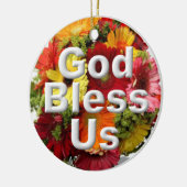 神は私達を賛美します セラミックオーナメント (左)