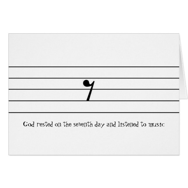 神は第7日にそして聞かれて…休みました (正面横)