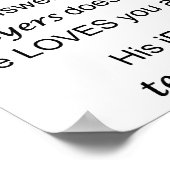 神は答えないあなたの祈りの言葉 ポスター (角)